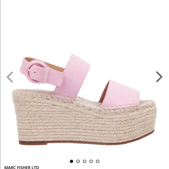 pink marc fisher wedges